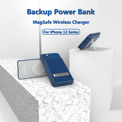 Magnetic wireless mobile integrated power bank