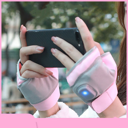 Hand Warmer Gloves Usb Power Bank Temperature Control