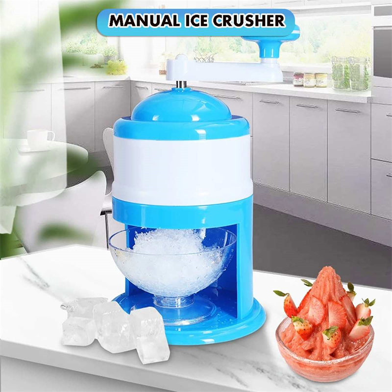 Portable Ice Crushers Hand Crank Ice Shaver - Manual Ice Blender